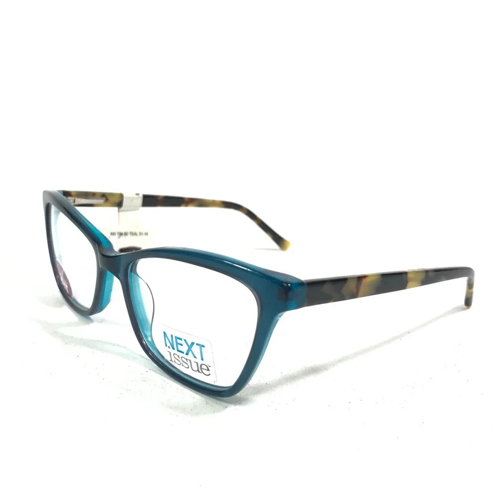 Next Issue AN 194 COL 90 Eyeglasses Frames Blue Tortoise Cat Eye 51-16-135